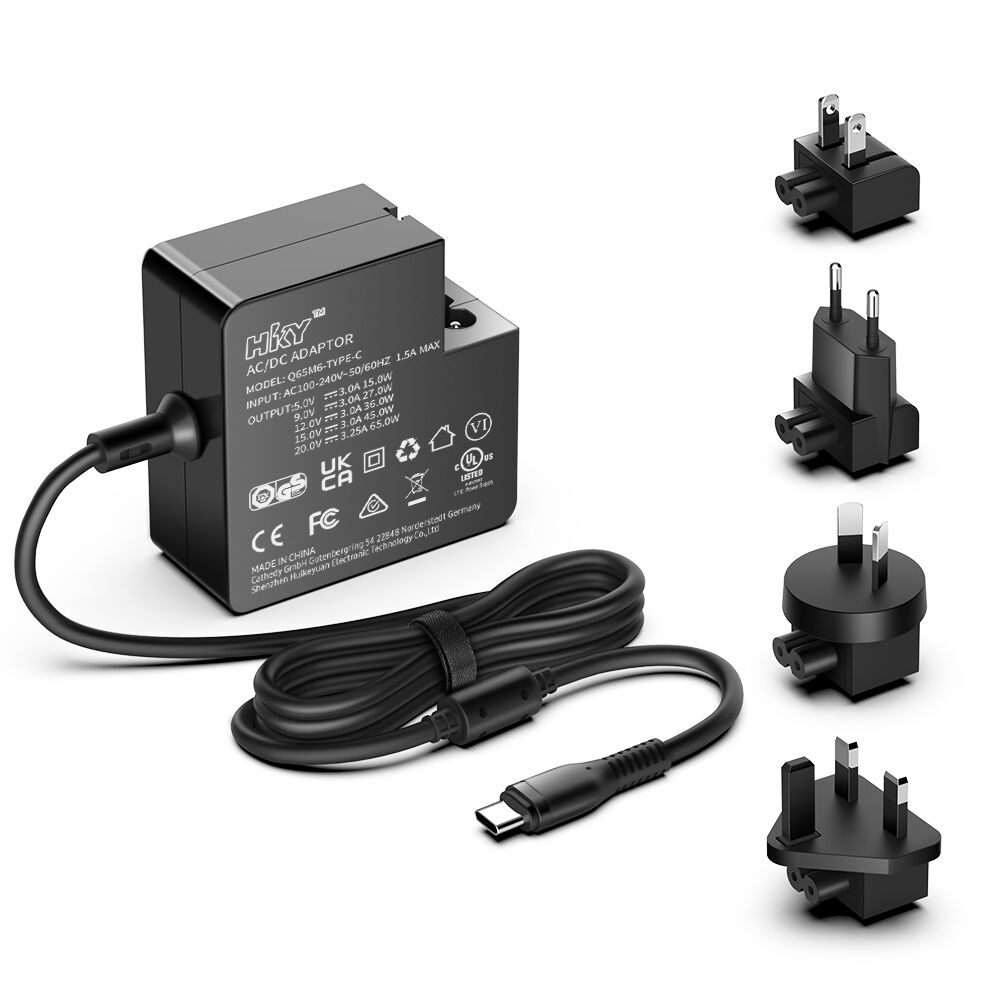 Worldwide Travel Type 65W USB-C PD Charger